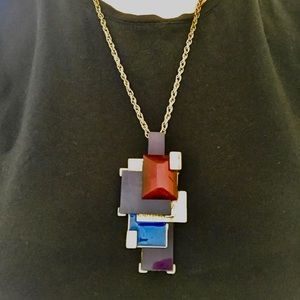 Geometric Statement Necklace NWOT - Great Gift